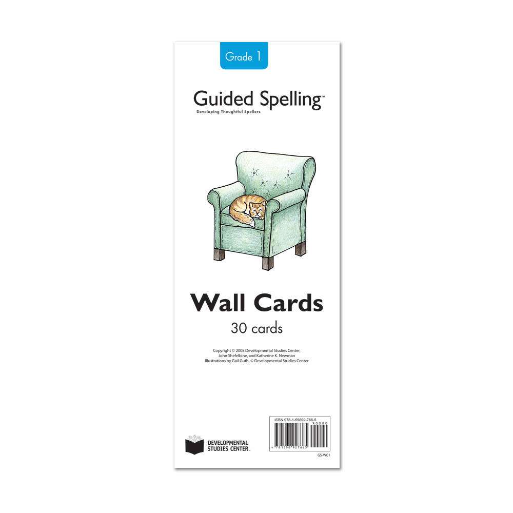 Guided Spelling Spelling-Sound Wall Cards, Grade 1