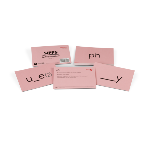 SIPPS Challenge Level, 4th Edition Handheld Spelling-Sound Cards