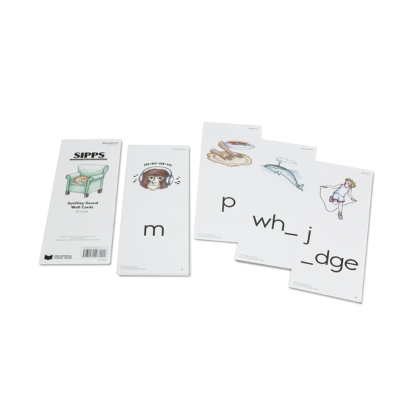 SIPPS Beginning Level, 4th Edition Spelling-Sound Wall Cards