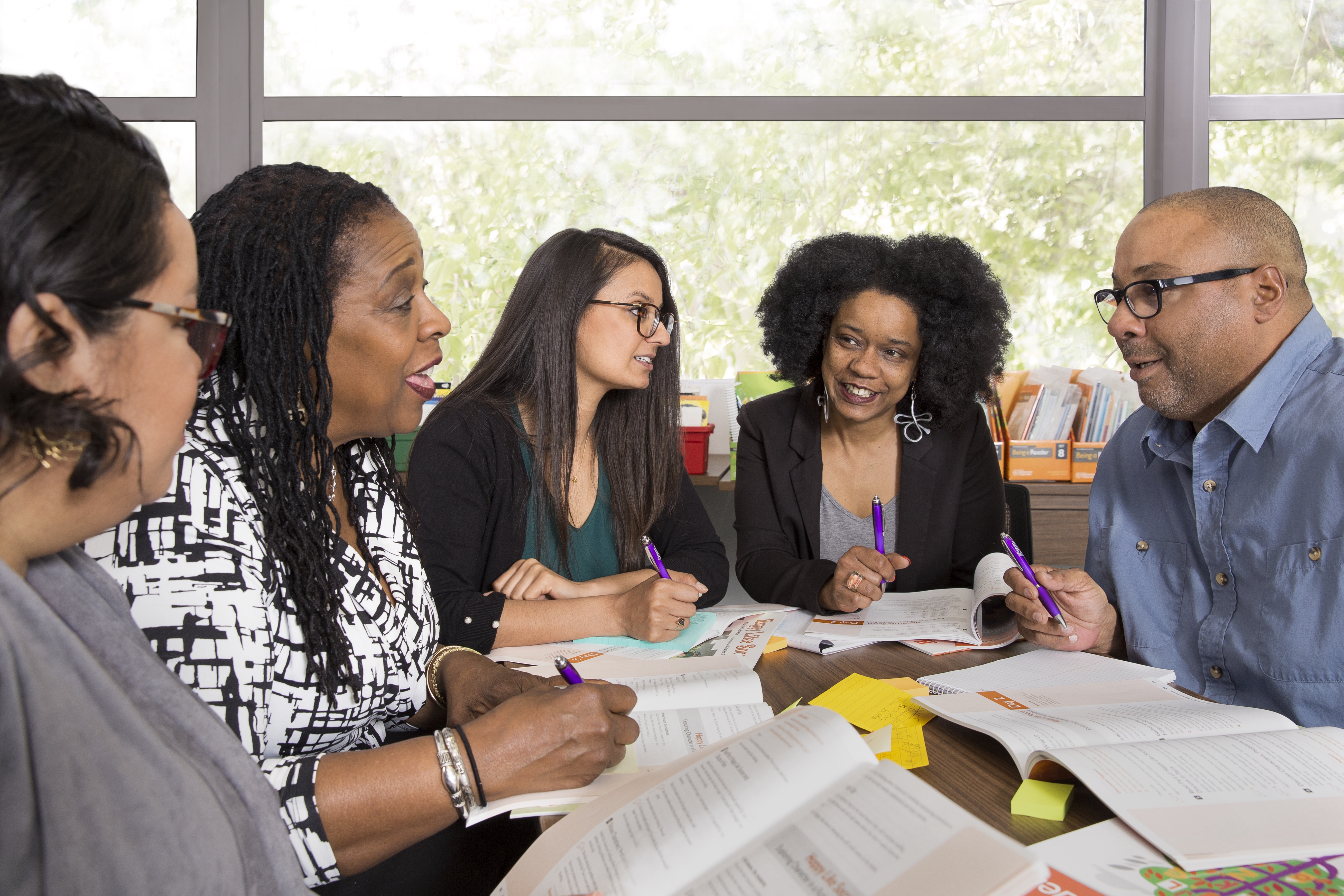 Group Of Teachers Working Together