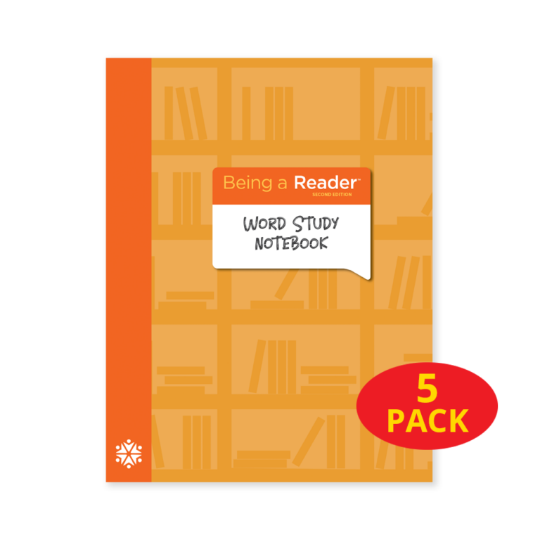 Being a Reader, 2nd Edition Word Study Notebook, Grade 3 (pack of 5