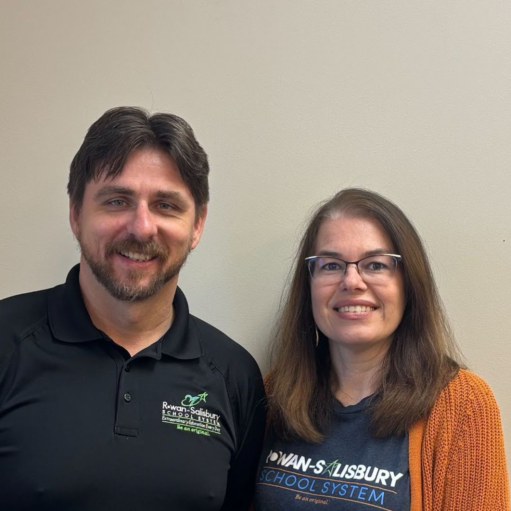 Photo of Matt Harringer and Alison Augustson, MTSS Coordinators for Rowan Salisbury Schools in North Carolina.