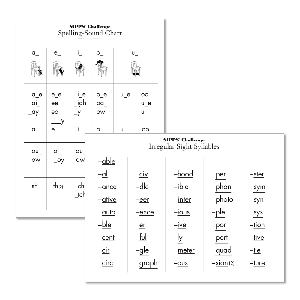 Sipps Challenge Level 2nd Ed Wall Charts Center For The Sipps