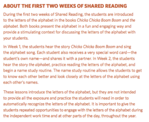 letter name instruction in shared reading part 1 of a blog teachers letters