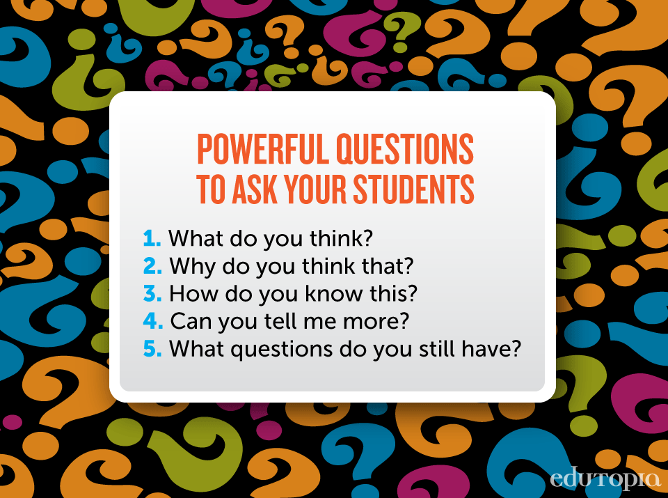 Shifts In Thinking And Behavior Asking Questions Center For The Collaborative Classroom