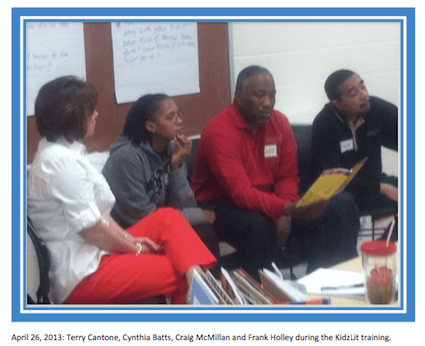 trainees at an AfterSchool KidzLit professional development training session