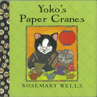 book cover of Yoko's Paper Cranes